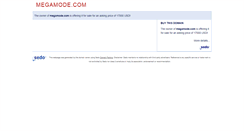 Desktop Screenshot of megamode.com